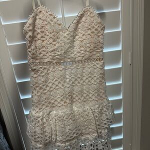 NWOT Red Dress Boutique | Sweet Nostalgia Tiered Lace Mini Dress
